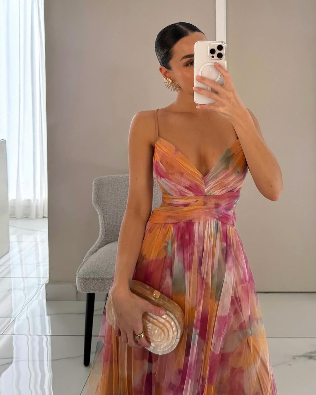 Eulalie – Élégante robe longue avec lacets