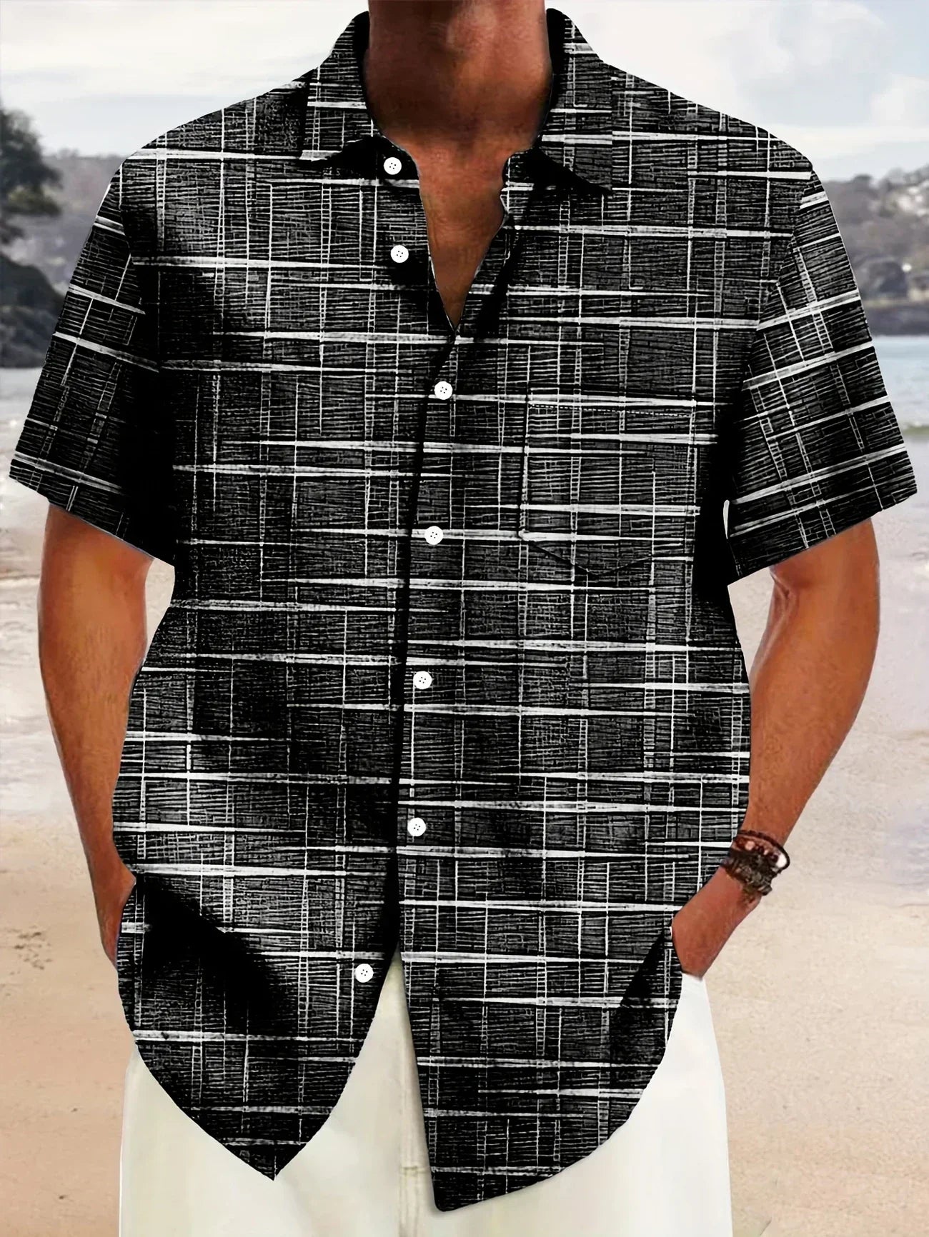 Vitoria™ | Chemise Chic à Rayures et Carreaux