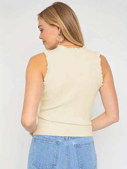 Césarine – Blouse à volants brillants pour femmes