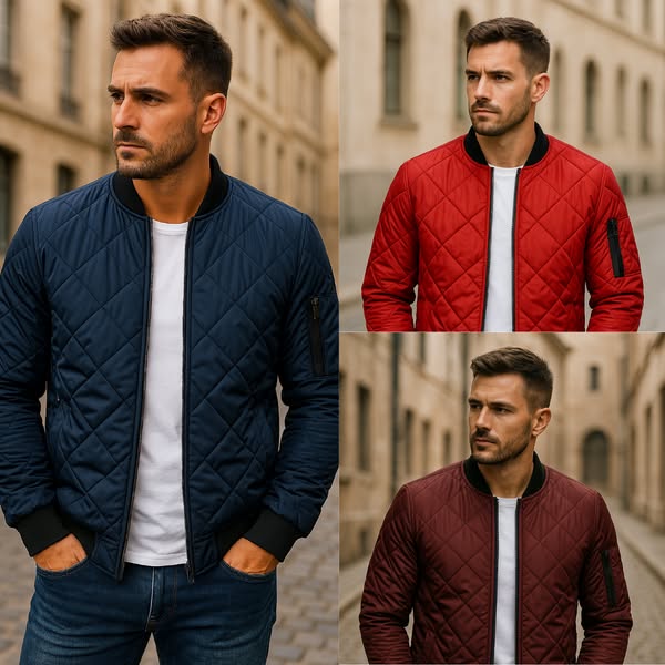 vitoria™ - Veste en coton à motifs en losanges