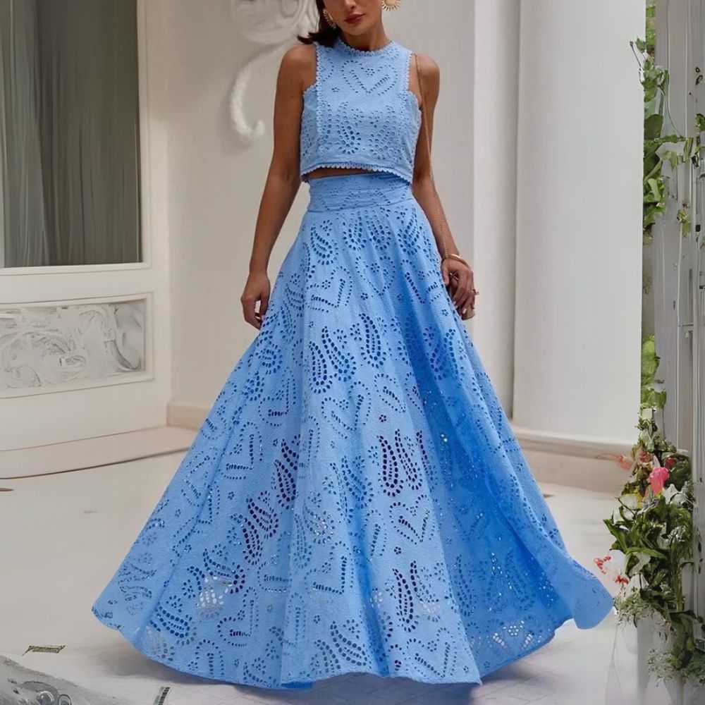 Taline – Ensemble Chic à Crop Top