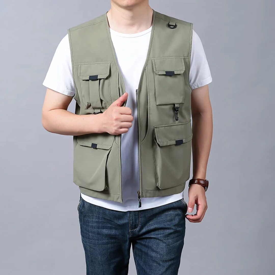Eloïs – Gilet Cargo Respirant à Multiples Poches