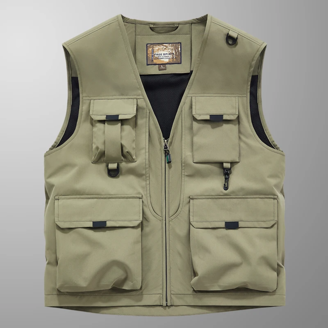 Eloïs – Gilet Cargo Respirant à Multiples Poches
