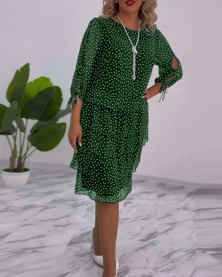 Camilia - Élégante robe à pois