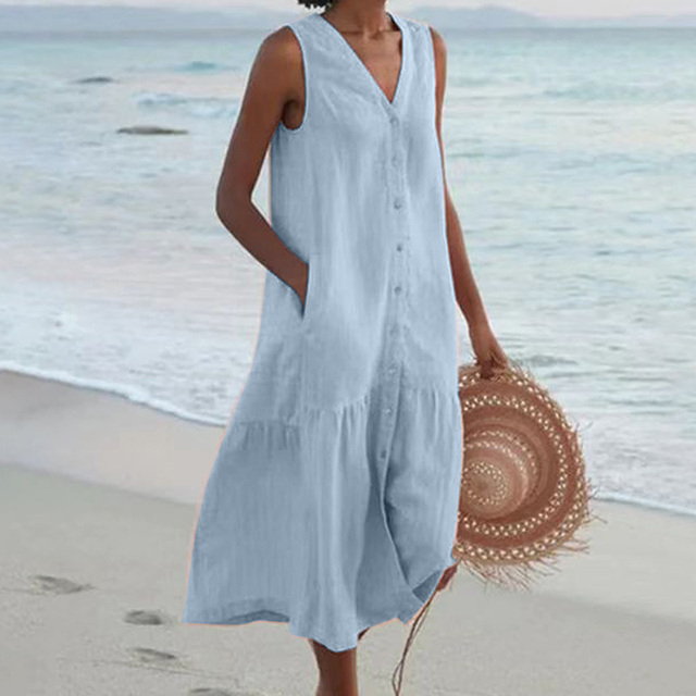 Esméralda – Élégante Robe d'Été Flatteuse