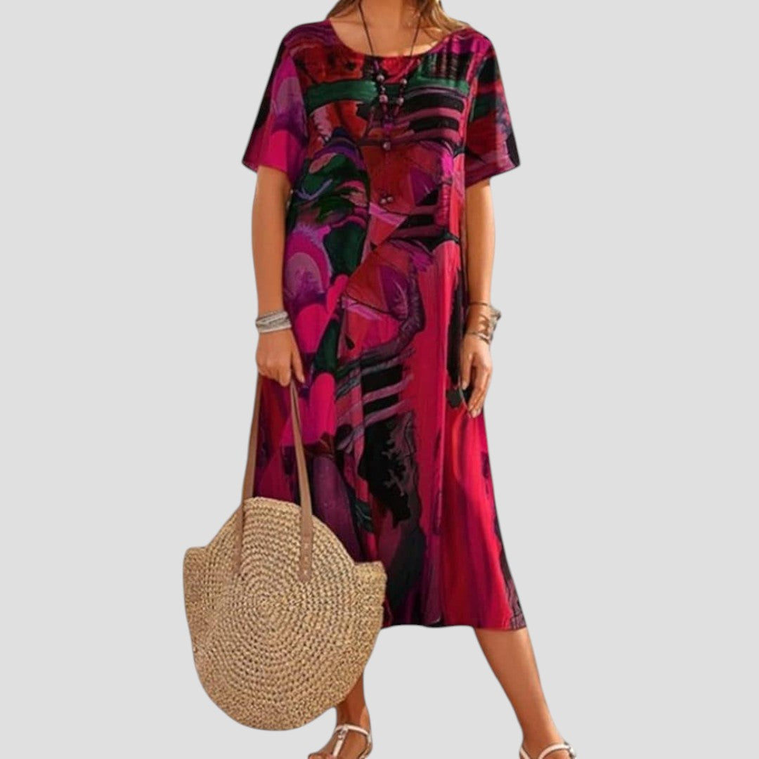 Vittoria – Robe Midi d'Été Légère et Fluide