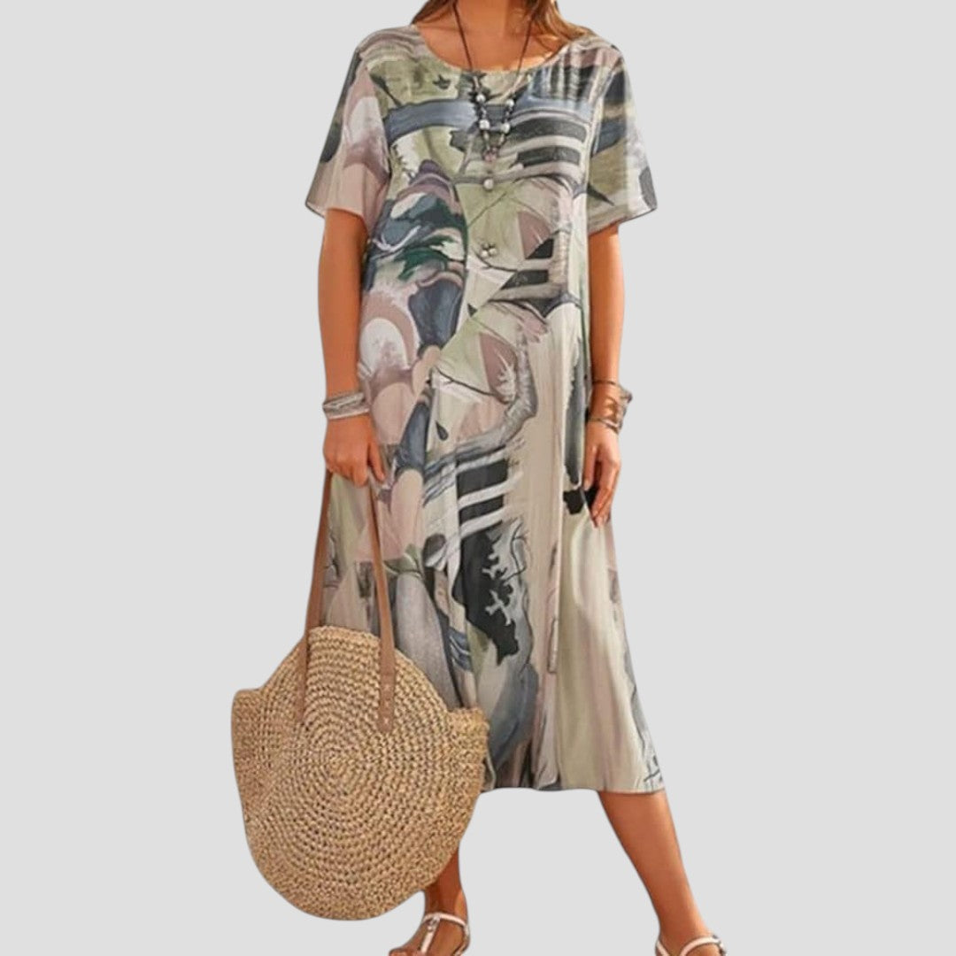 Vittoria – Robe Midi d'Été Légère et Fluide