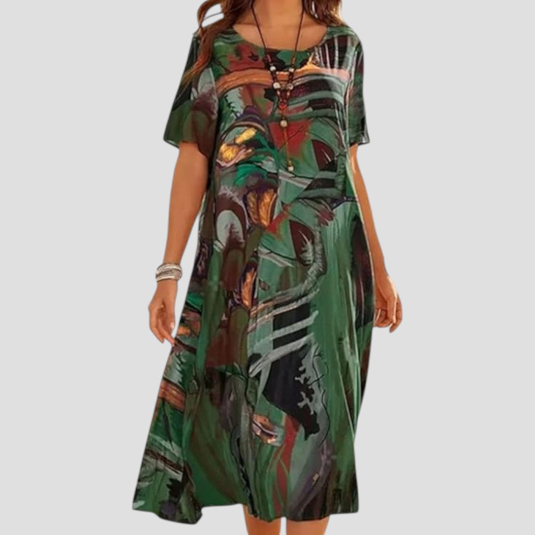 Vittoria – Robe Midi d'Été Légère et Fluide