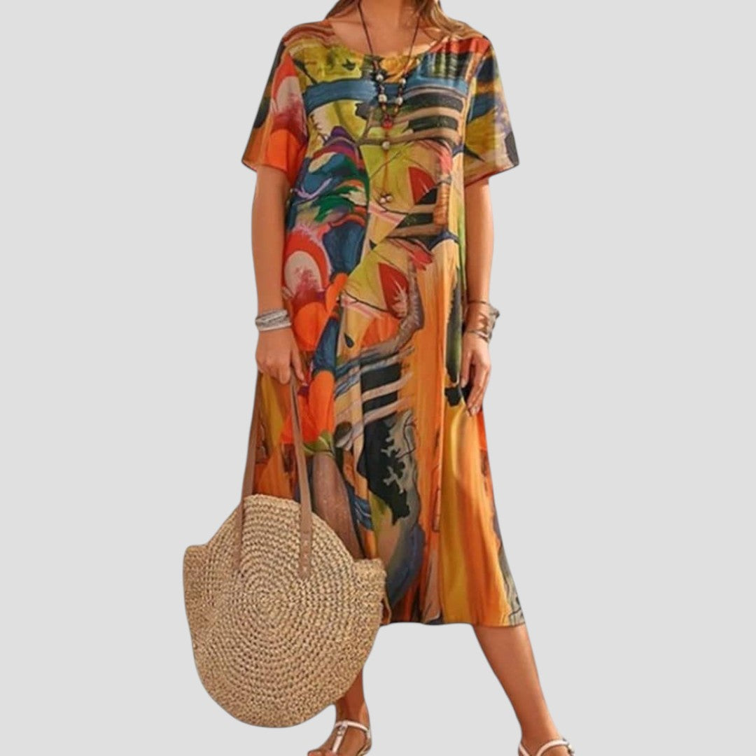 Vittoria – Robe Midi d'Été Légère et Fluide