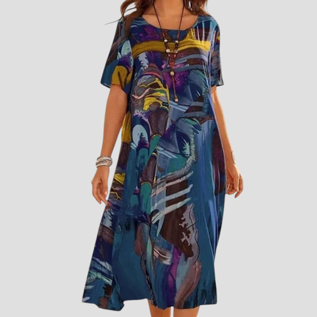 Vittoria – Robe Midi d'Été Légère et Fluide