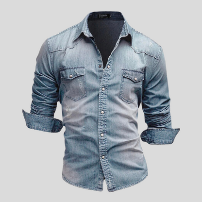 Vitoria™ - Chemise en denim au design contemporain