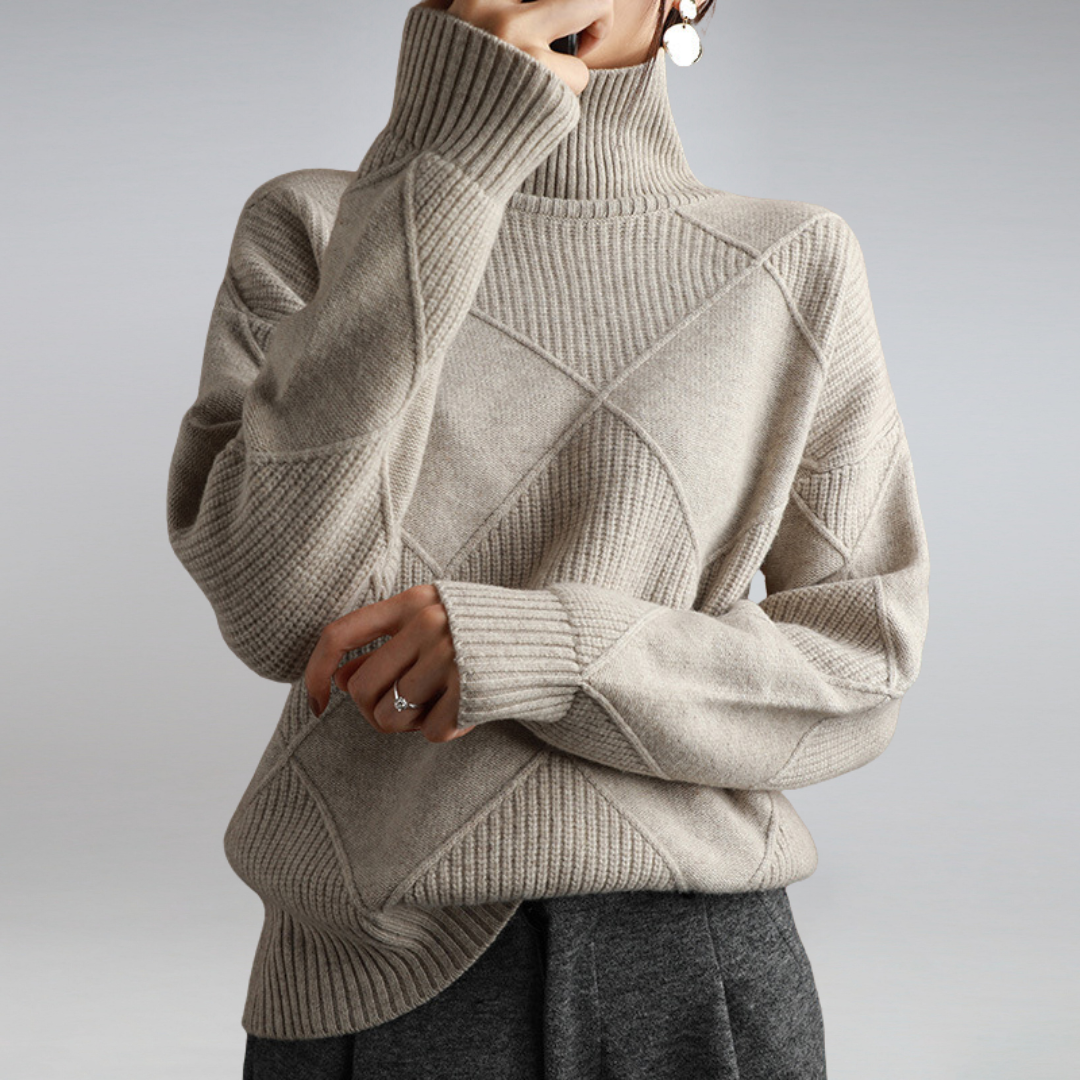 Célia - Luxurious Cashmere Turtleneck Sweater