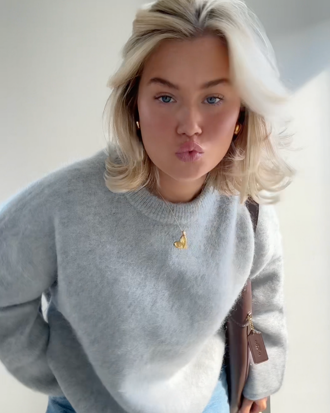 Anastasie - Pull en mélange de mohair à col rond