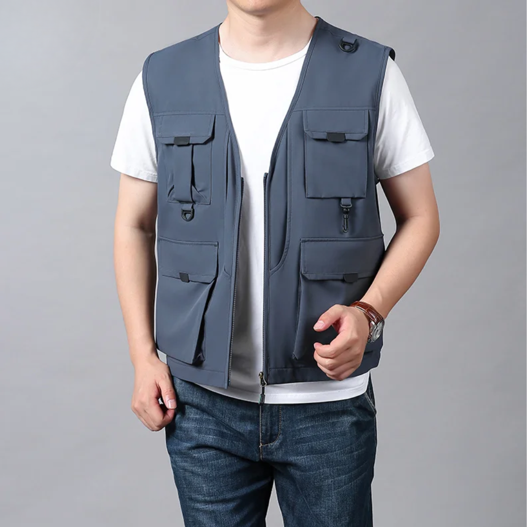 Eloïs – Gilet Cargo Respirant à Multiples Poches