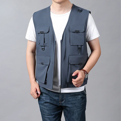 Eloïs – Gilet Cargo Respirant à Multiples Poches