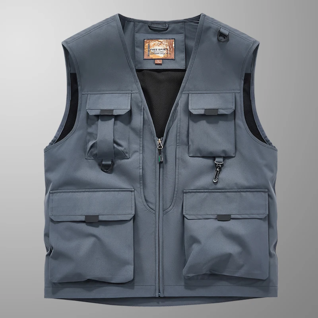 Eloïs – Gilet Cargo Respirant à Multiples Poches
