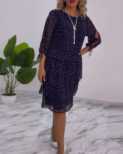 Camilia - Élégante robe à pois