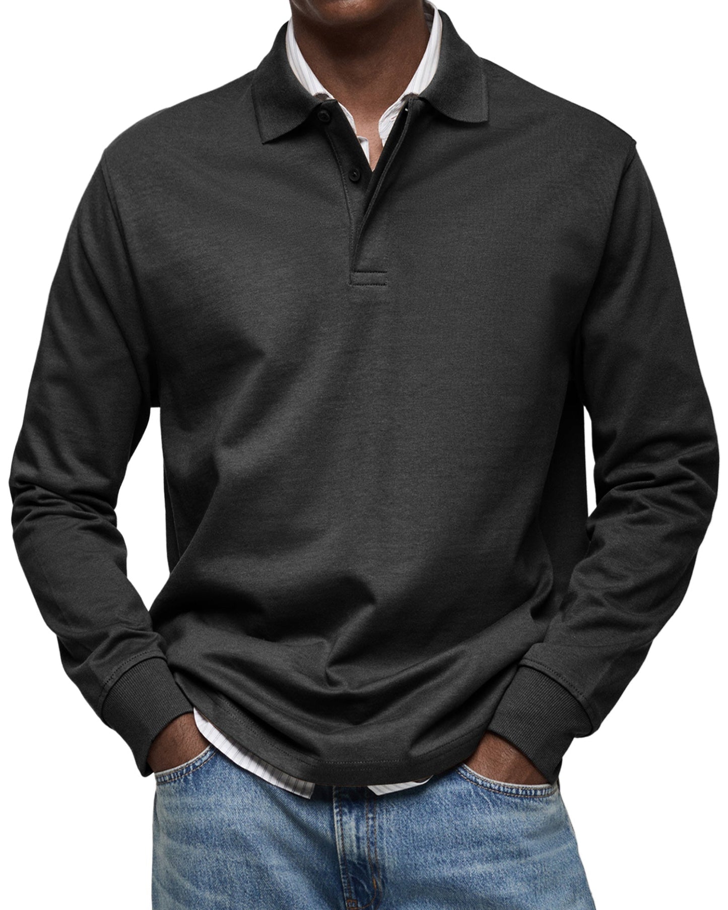 Vitoria™ - Chemise Poloshirt Décontractée à Manches Longues