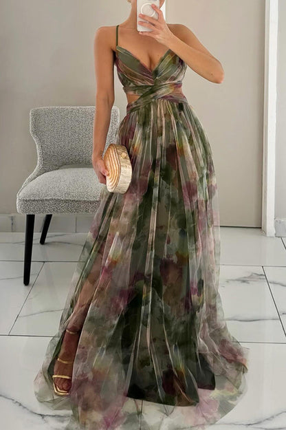 Eulalie – Élégante robe longue avec lacets