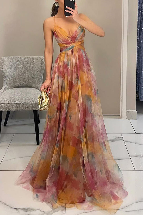 Eulalie – Élégante robe longue avec lacets