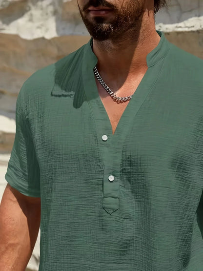 Vitoria™ | Élégante chemise d'été à col haut