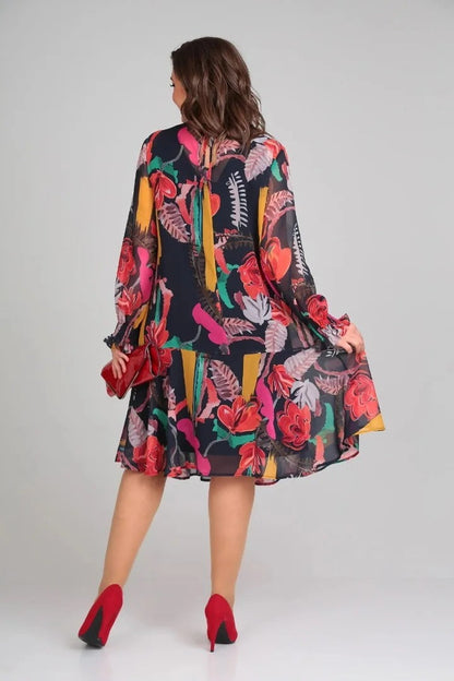 Francine - Élégante Robe Fleurie à la Mode