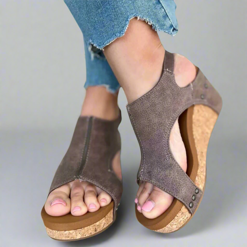 Solange - Sandales Orthopédiques en Matériaux de Qualité Supérieure