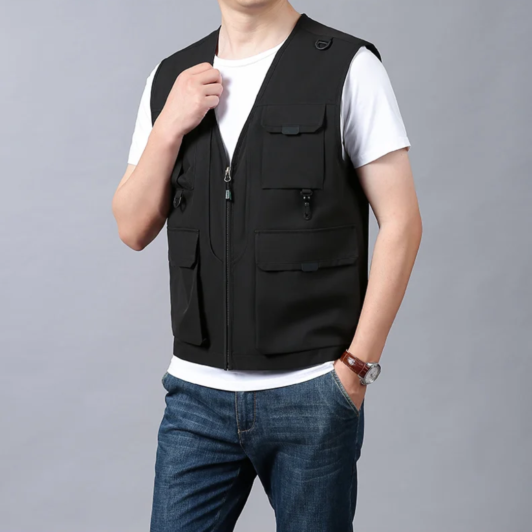 Eloïs – Gilet Cargo Respirant à Multiples Poches