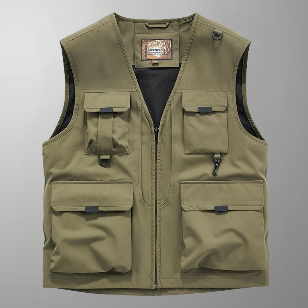 Eloïs – Gilet Cargo Respirant à Multiples Poches