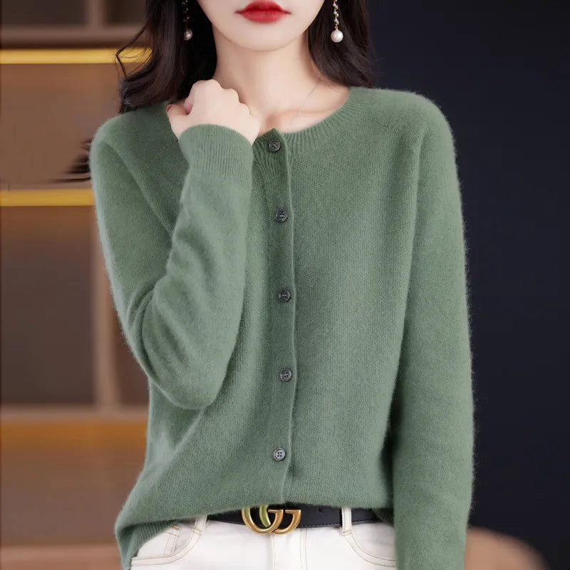 Sofia - Cardigan en laine artisanal et chaleureux