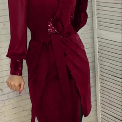 Naïs - Robe Chic avec Fente