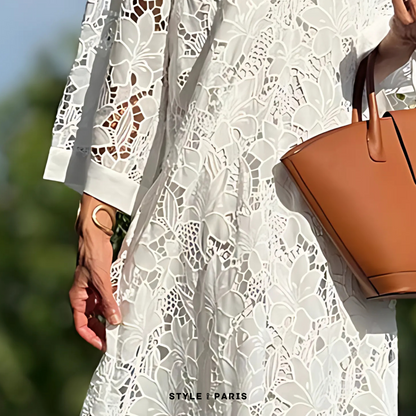 Géromine - Élégante robe en dentelle légère