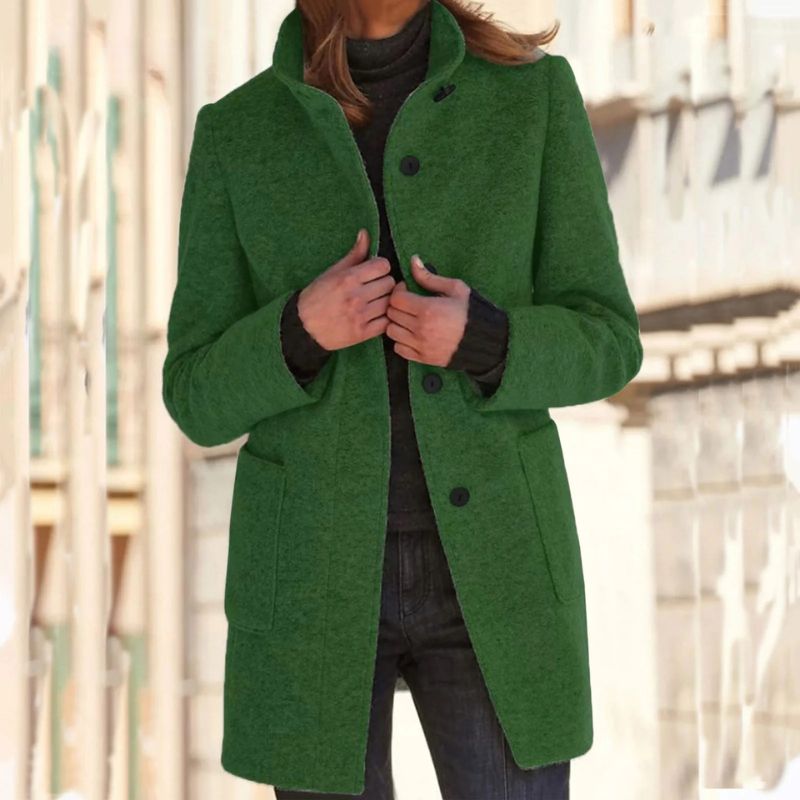 Michèle - Veste d'hiver chic avec nœud