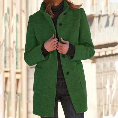 Michèle - Veste d'hiver chic avec nœud
