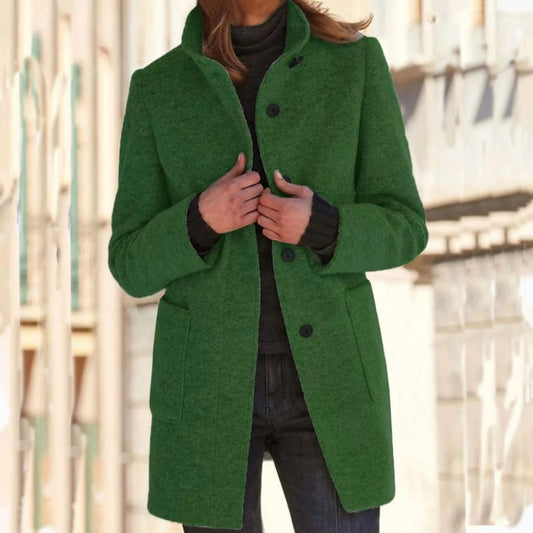 Michèle - Veste d'hiver chic avec nœud