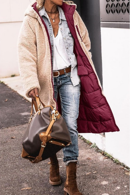 Héloïse - Manteau réversible chic et douillet