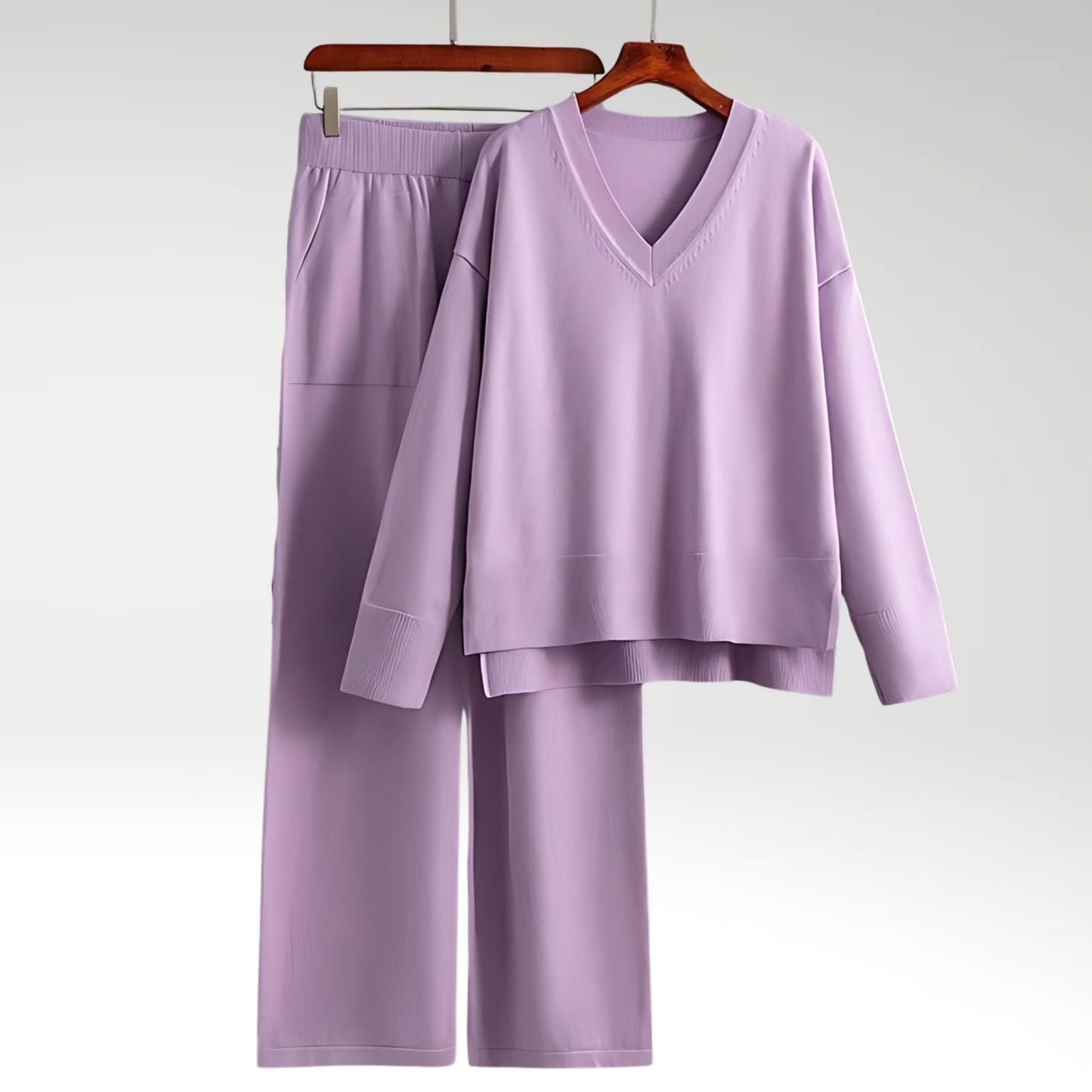 Vitoria™ | Ensemble Luxe à Deux Pièces avec Col en V