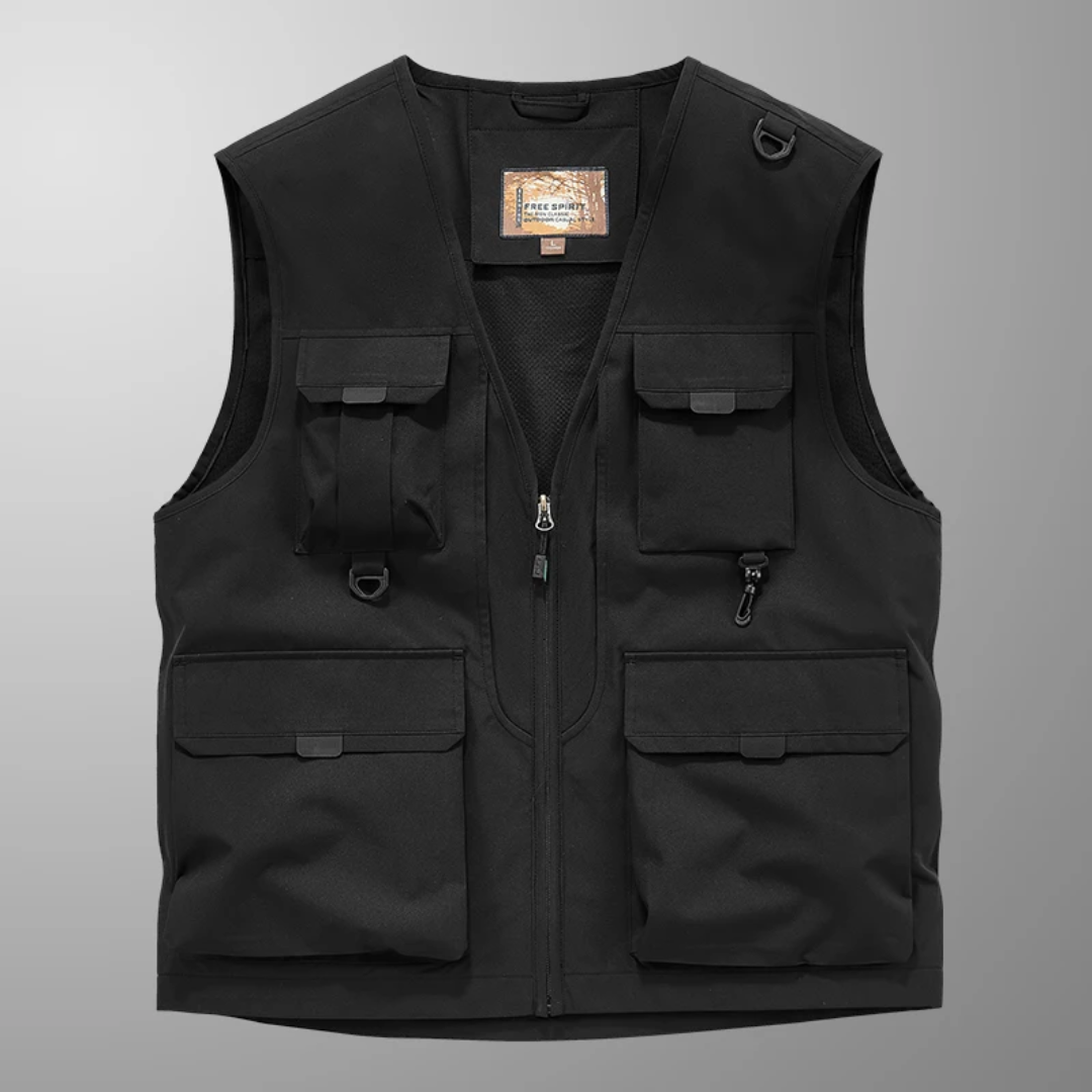 Eloïs – Gilet Cargo Respirant à Multiples Poches
