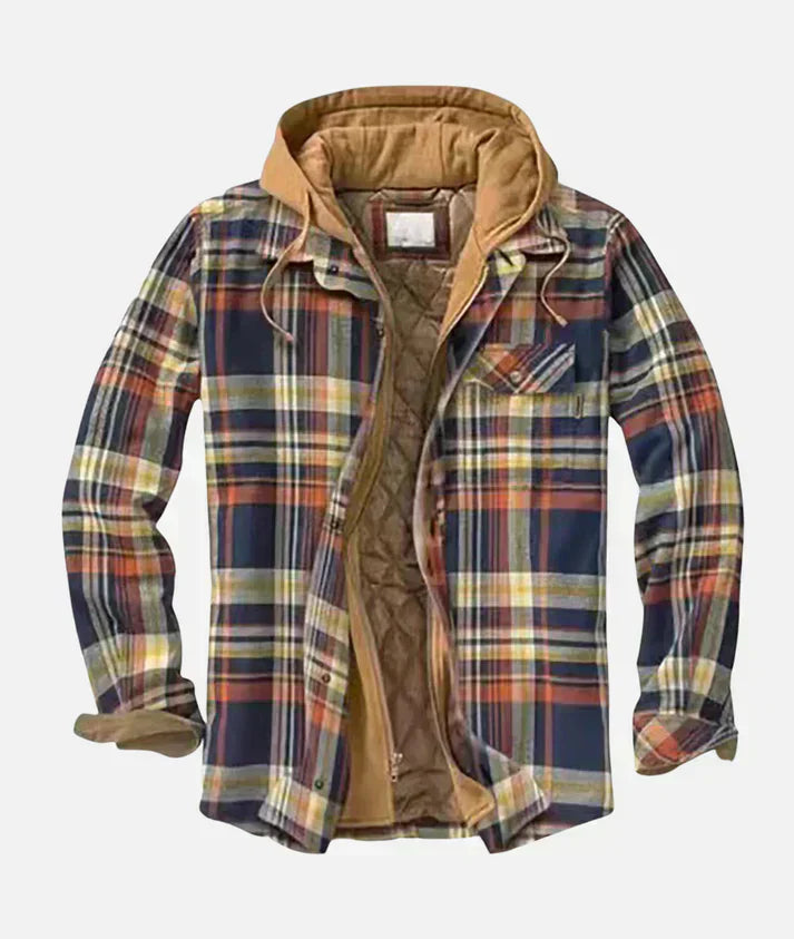Alain – Veste à carreaux en patchwork
