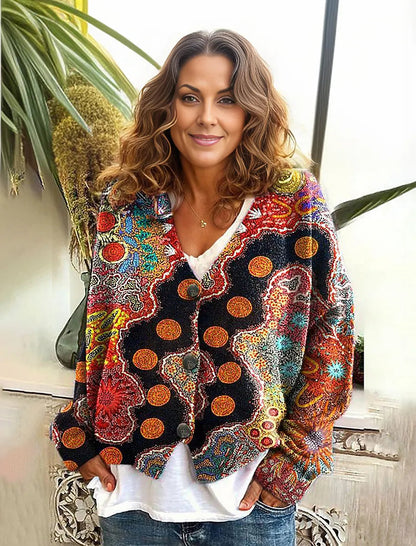 Capucine - Colorful Bohemian Knit Sweater