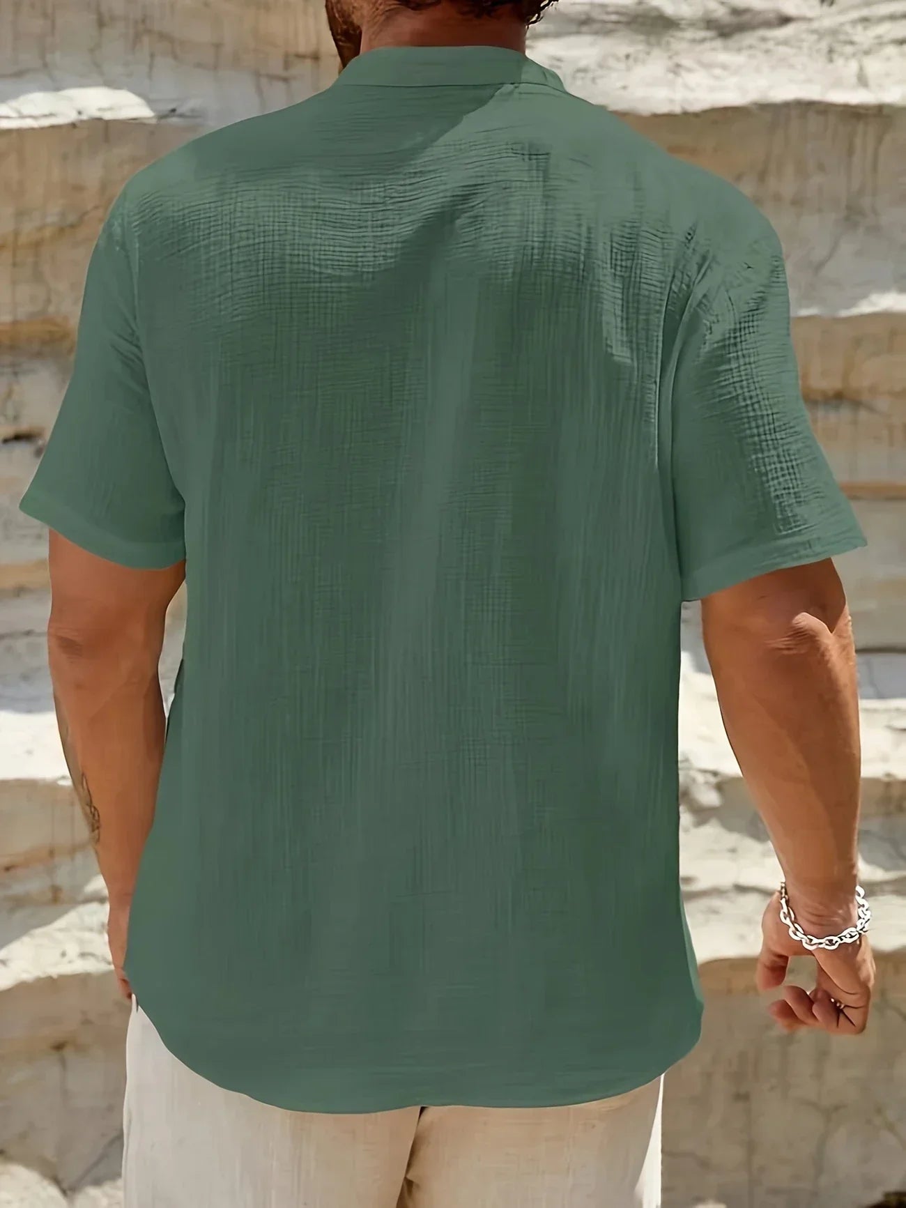 Vitoria™ | Élégante chemise d'été à col haut