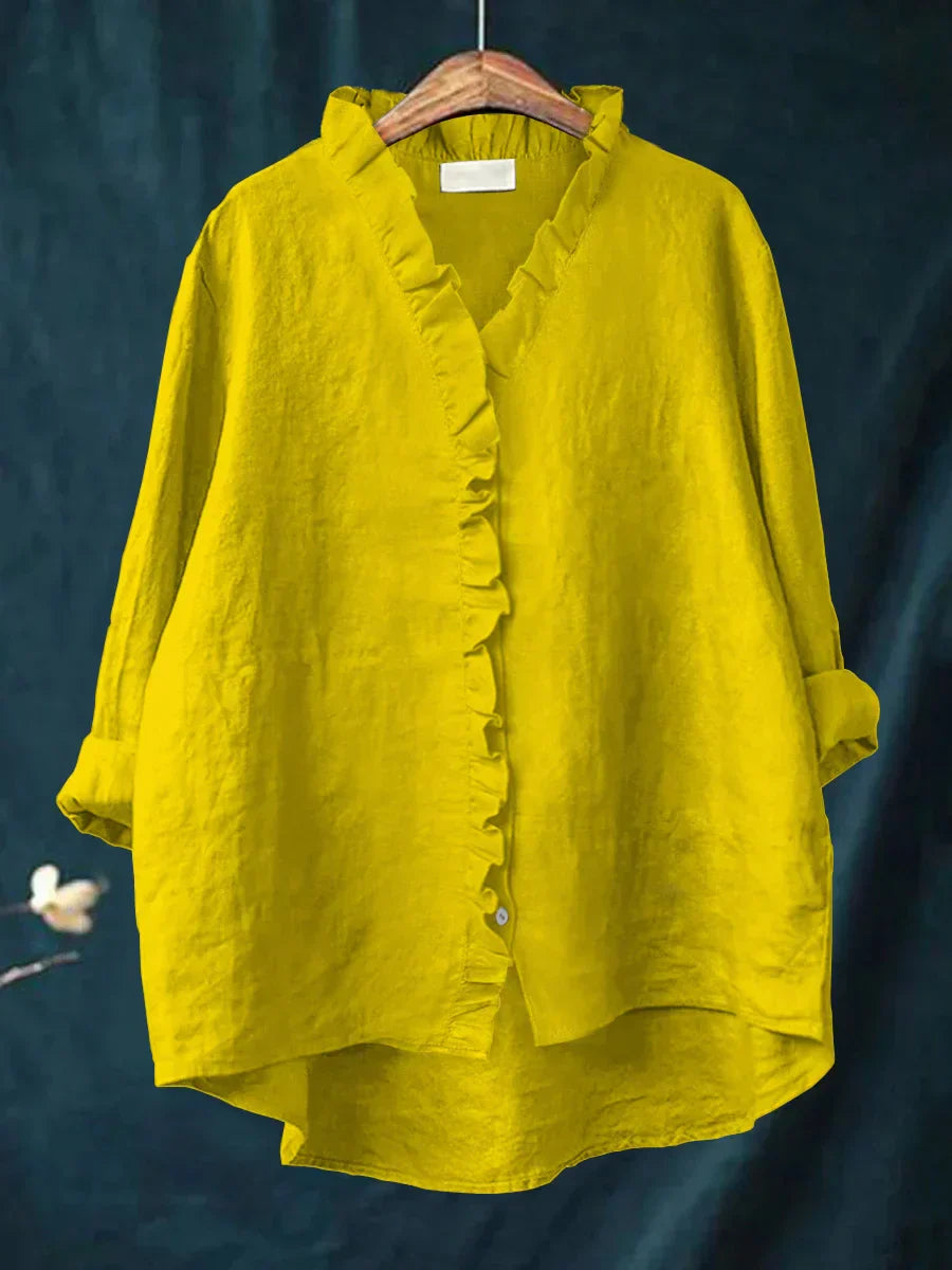 Valeska – Chemise légère en coton et lin" can be rewritten as:

"Valeska – Chemise aérienne en mélange de coton et lin