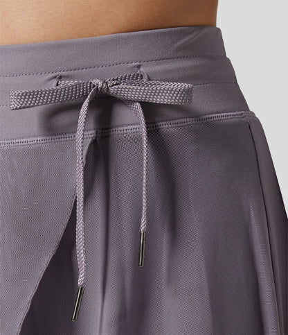 Cassiopée – Élégante jupe midi fluide 2 en 1