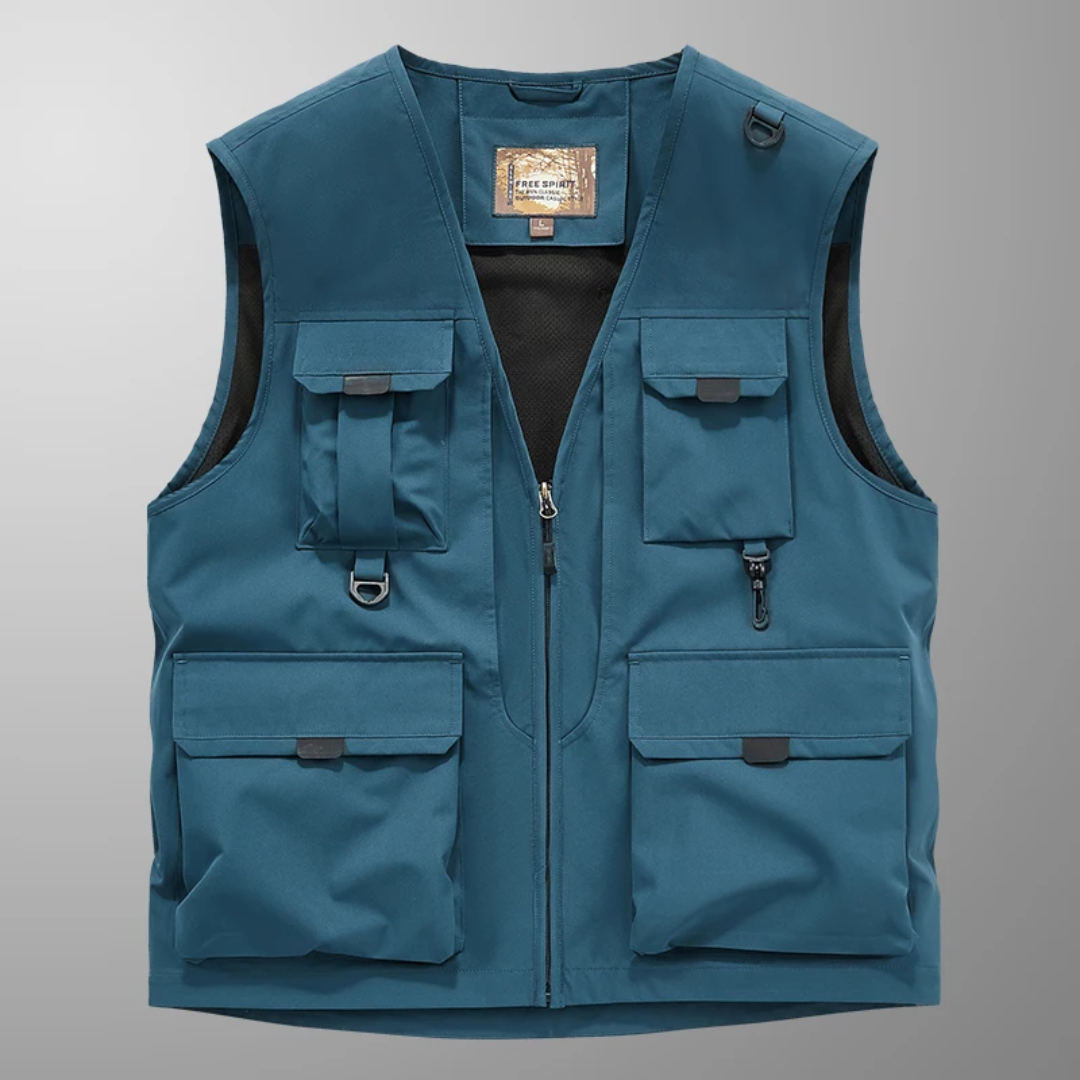 Eloïs – Gilet Cargo Respirant à Multiples Poches