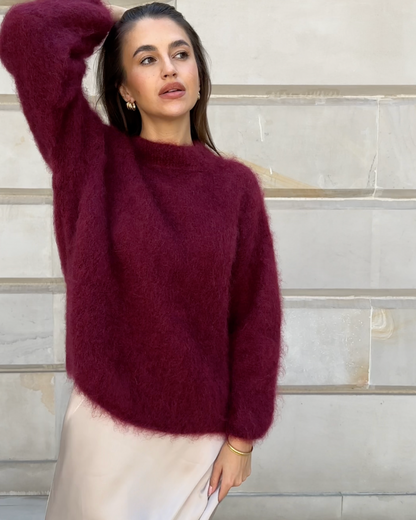 Anastasie - Pull en mélange de mohair à col rond