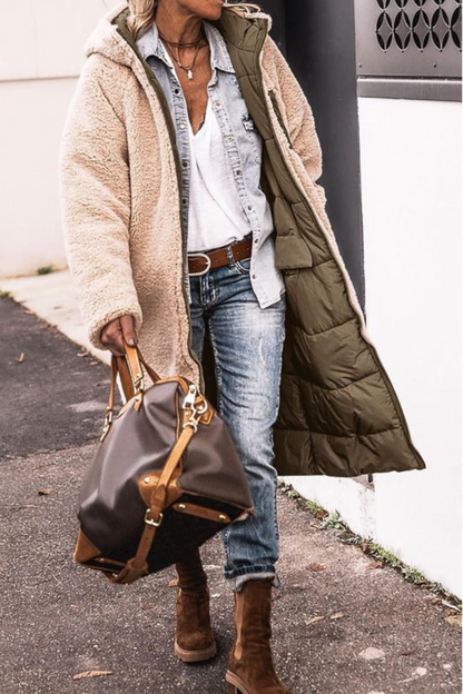 Héloïse - Manteau réversible chic et douillet