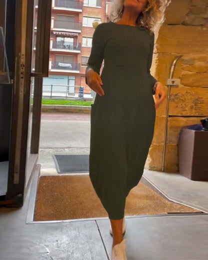 Clarinda - Élégante Robe Longue en Maille