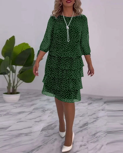 Camilia - Élégante robe à pois