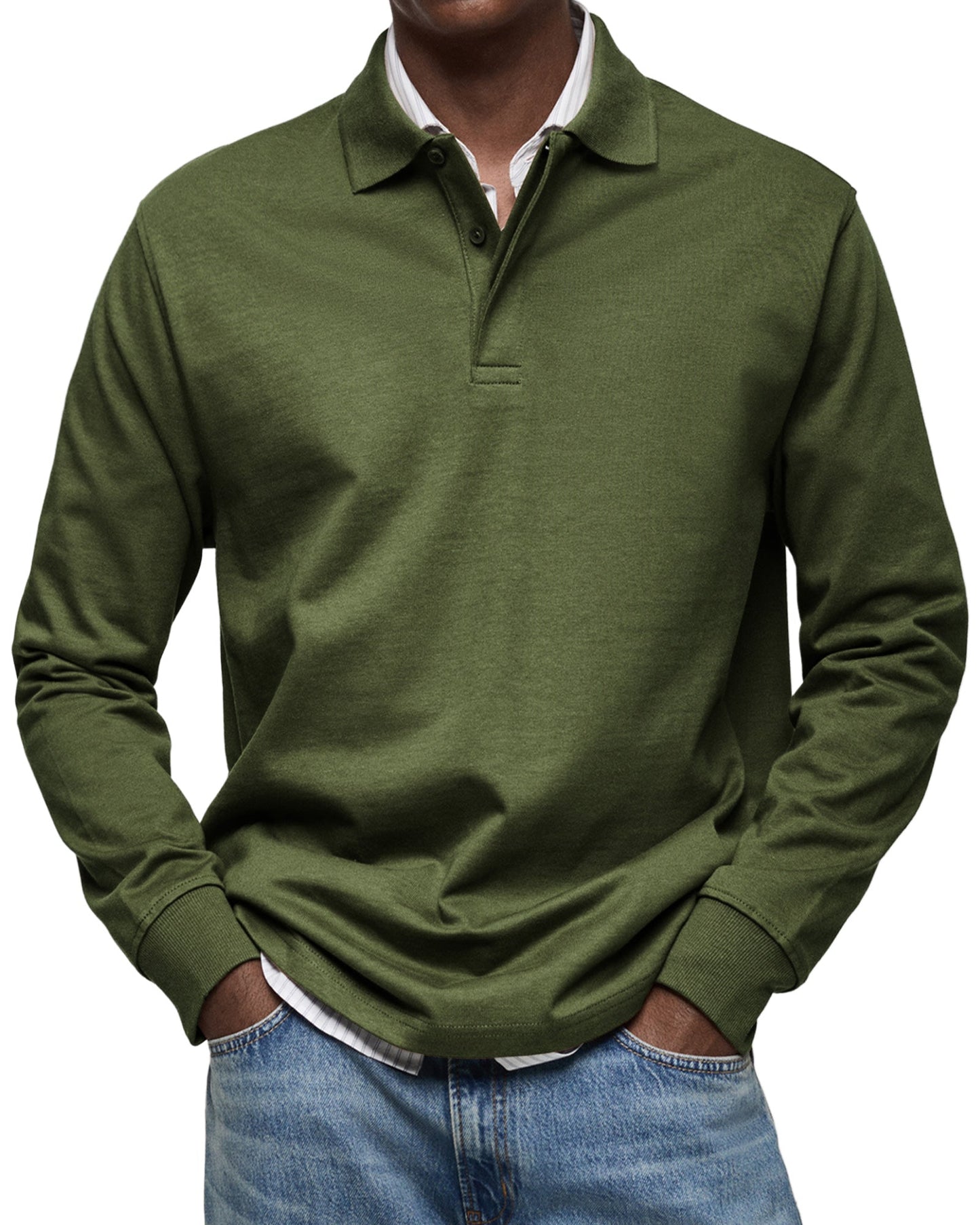 Vitoria™ - Chemise Poloshirt Décontractée à Manches Longues