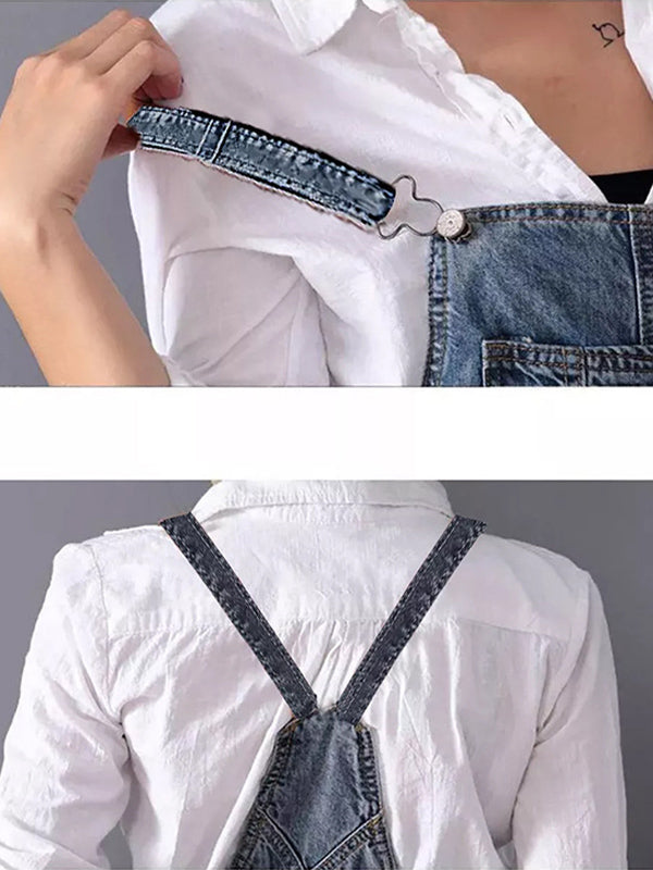 Aurore - Salopette en jean vintage avec poches pratiques